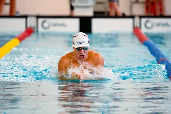 Competitive swimming race at Thanet